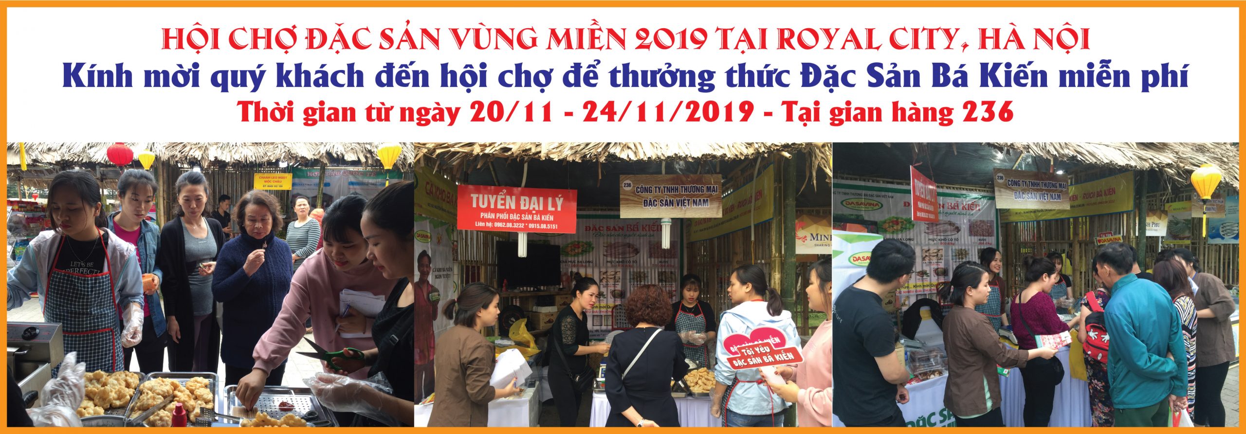 Chả mực Bá Kiến tham gia hội chợ Royal City