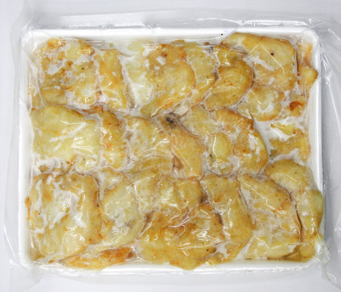 Chả mực DASAVINA có loại 30 - 33 miếng/ kg và cả loại 18 - 22 miếng/kg